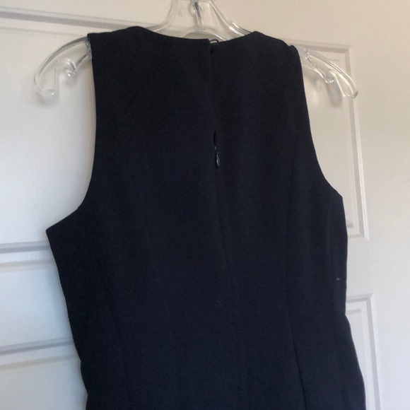 Anne Taylor LOFT Dark Blue Pleated Dress (Size 4) - Picture 5 of 5